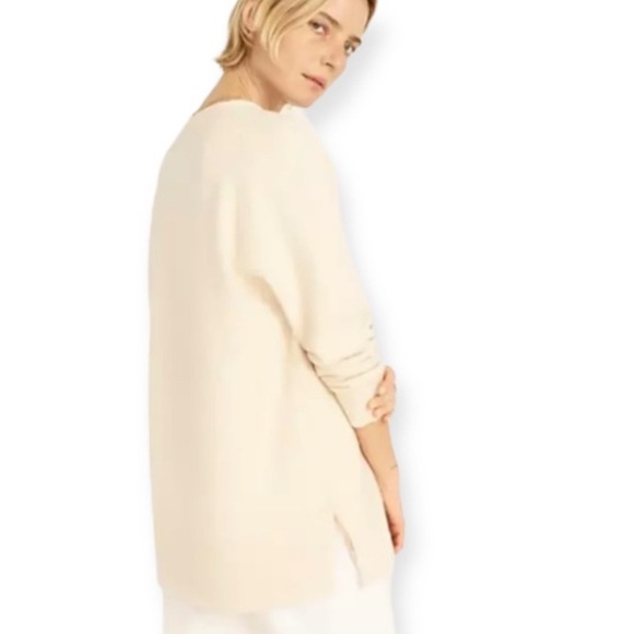 J. Crew Cream V-Neck Women's Sweater - Picture 2 of 9